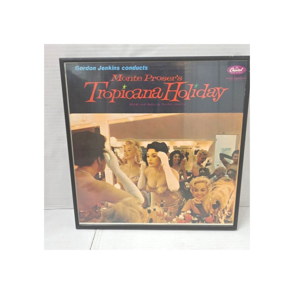 Gordon Jenkins Monte Proser Tropicana Holiday Capitol Album Framed Las Vegas